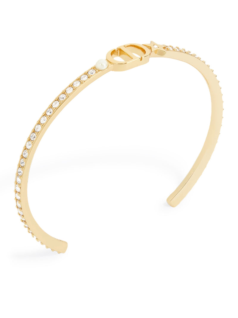 PETIT CD RIGID BRACELET WITH GOLD-COLOURED FINISH