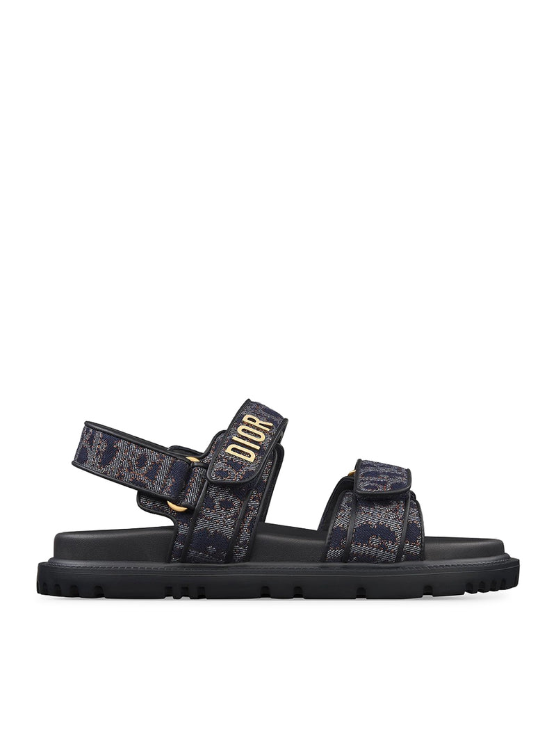 DIORACT SANDAL IN DIOR OBLIQUE DENIM