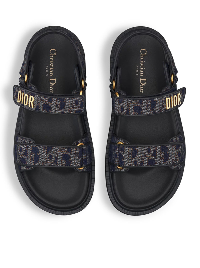 DIORACT SANDAL IN DIOR OBLIQUE DENIM