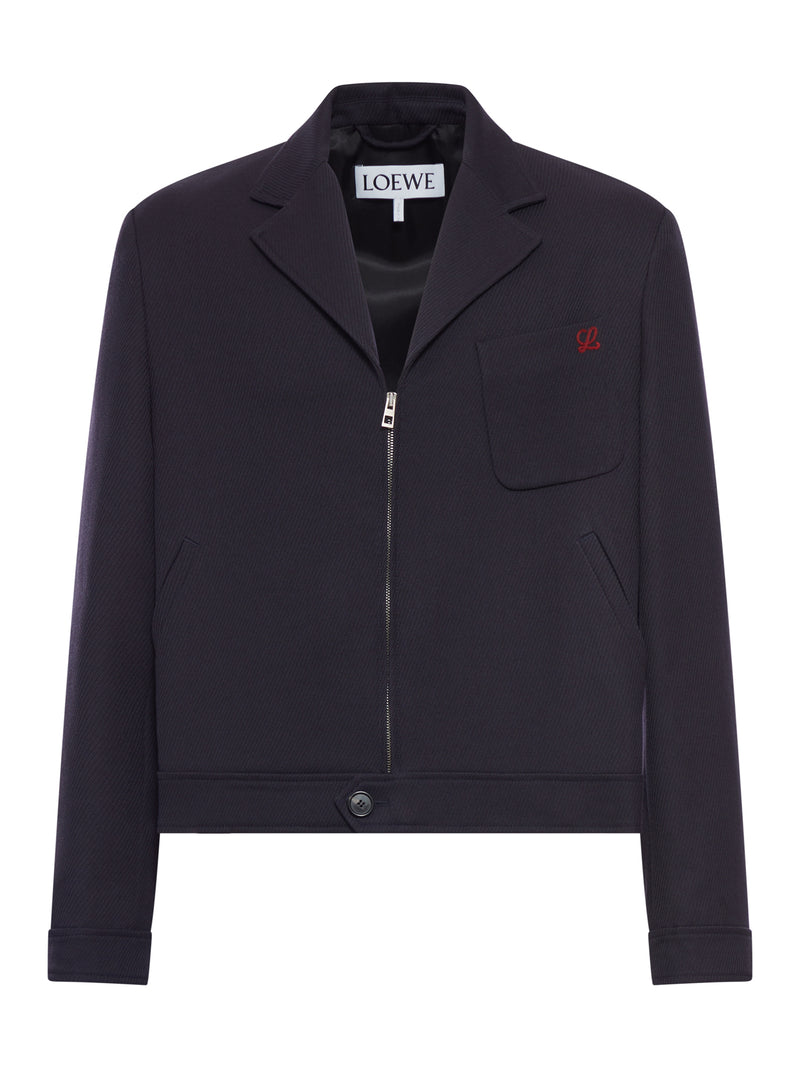 WOOL ZIP-UP JACKET