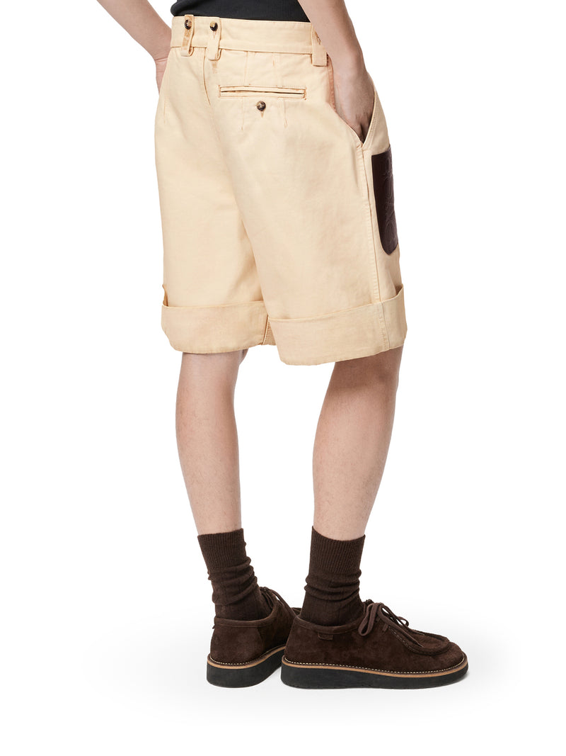 COTTON SHORTS WITH CUFFS