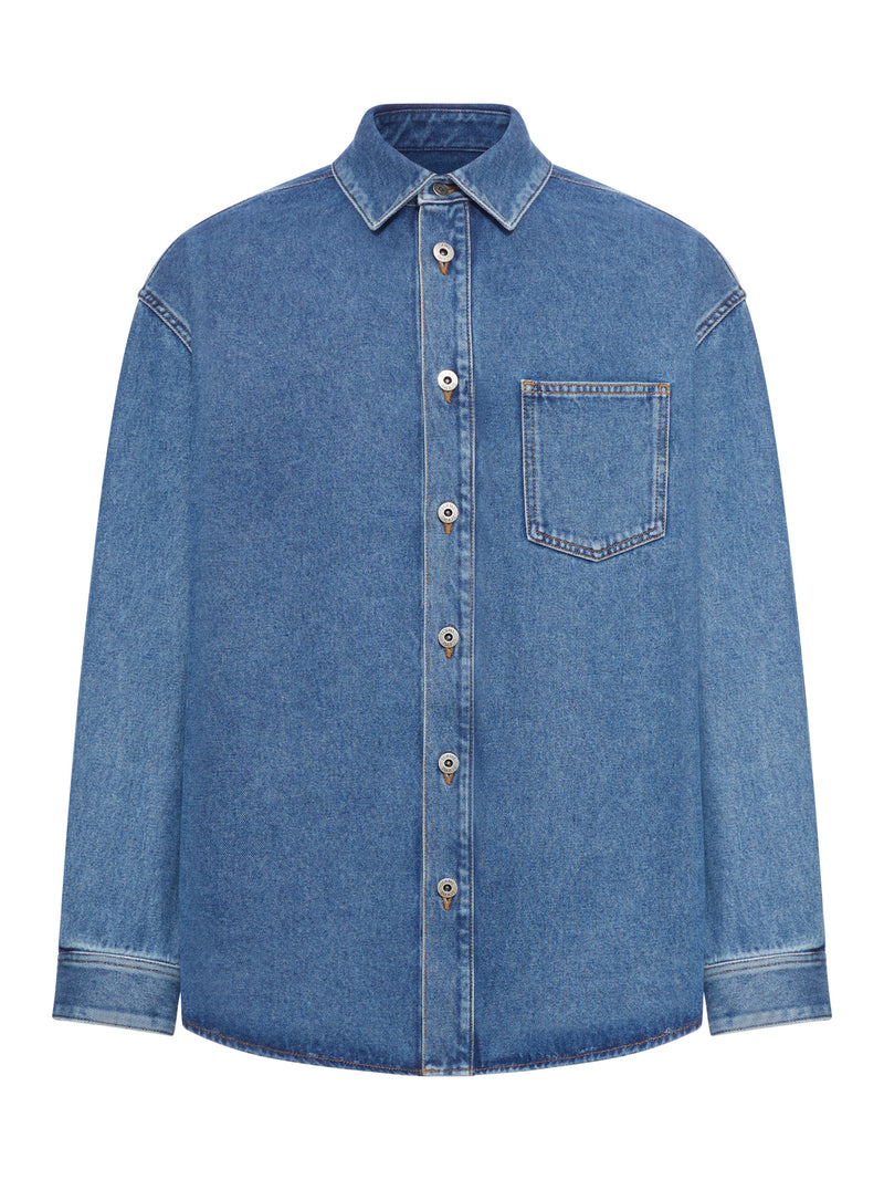 DENIM ANAGRAM OVERSHIRT