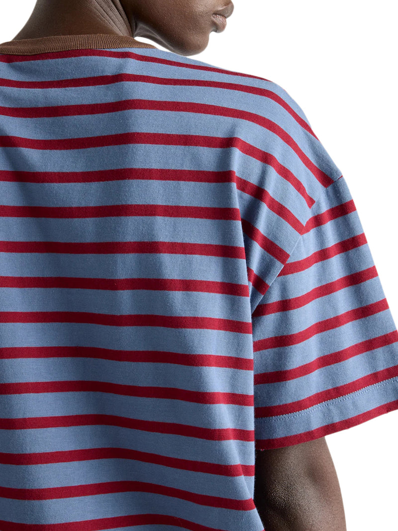 OVERSIZED T-SHIRT IN STRIPED JERSEY