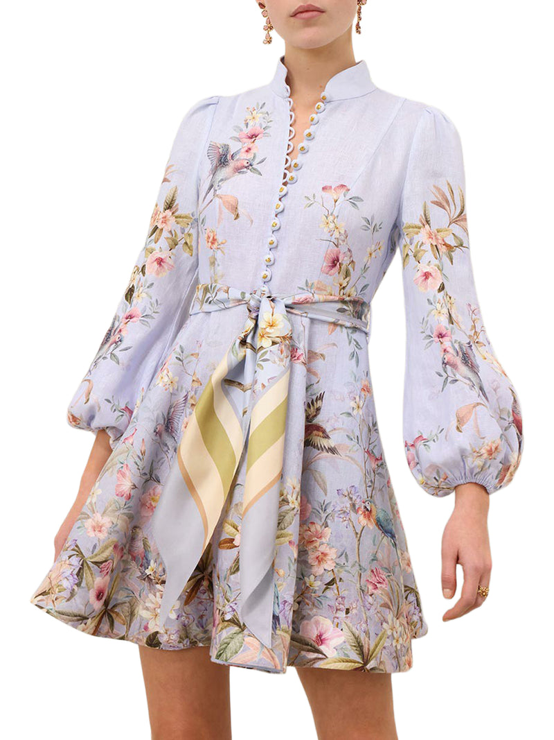 REBELLION BUTTON MINI DRESS