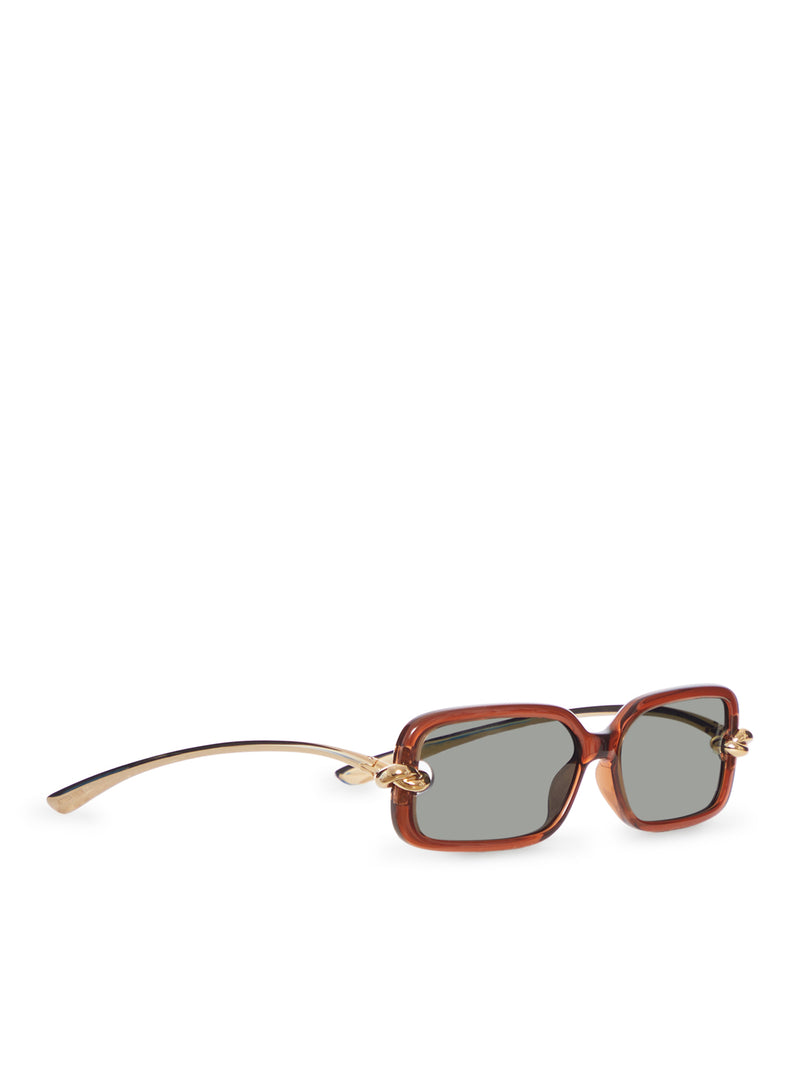 KNOT RECTANGULAR SUNGLASSES