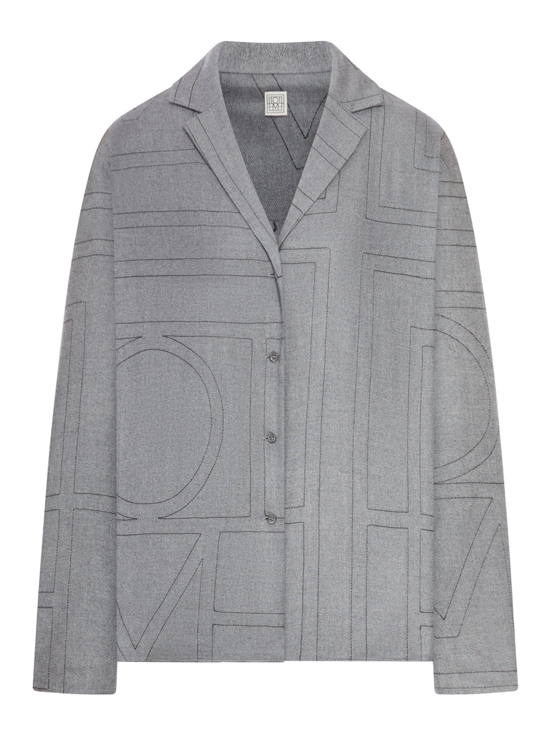 MONOGRAM FLANNEL SHIRT