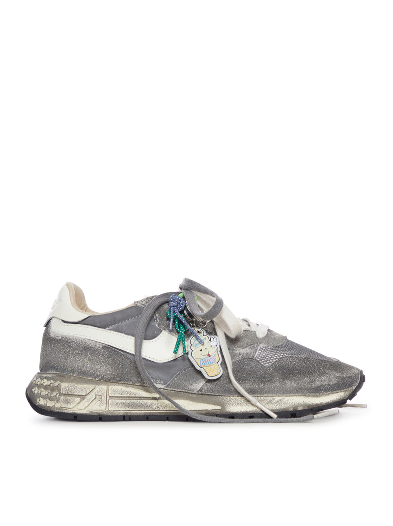 REELWIND SUPER VINTAGE SNEAKERS IN NYLON AND SUEDE