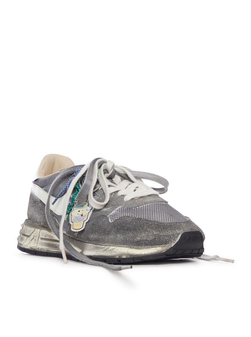 REELWIND SUPER VINTAGE SNEAKERS IN NYLON AND SUEDE