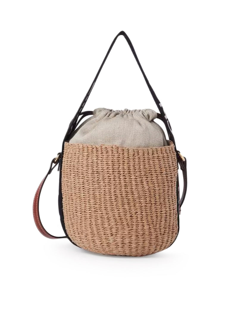 WOODY SMALL BASKET BAG IN NATURAL FIBERS
