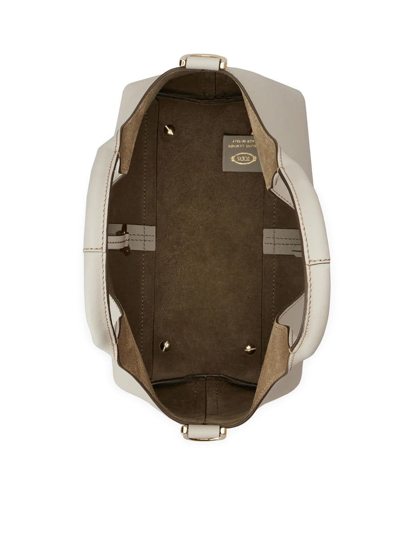 MINI LEATHER TOTE SHOPPING BAG