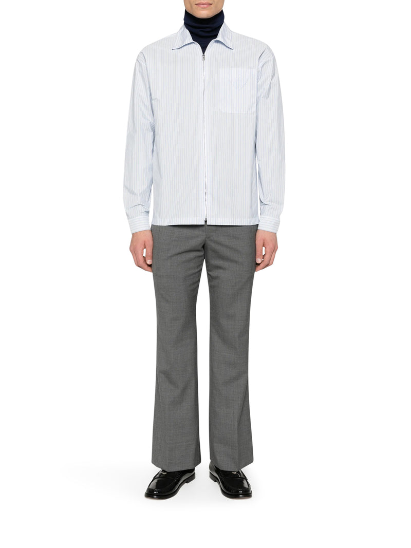 TECHNICAL FABRIC SHIRT WITH STRIPED PATTERN