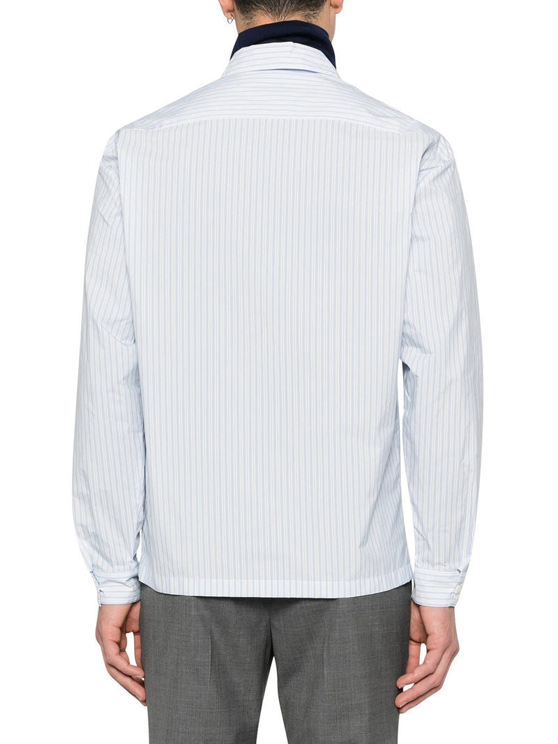 TECHNICAL FABRIC SHIRT WITH STRIPED PATTERN