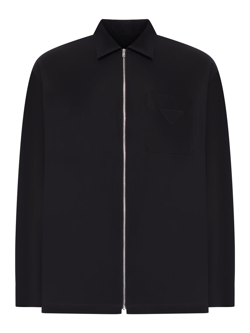 COTTON OVERSHIRT WITH ZIP