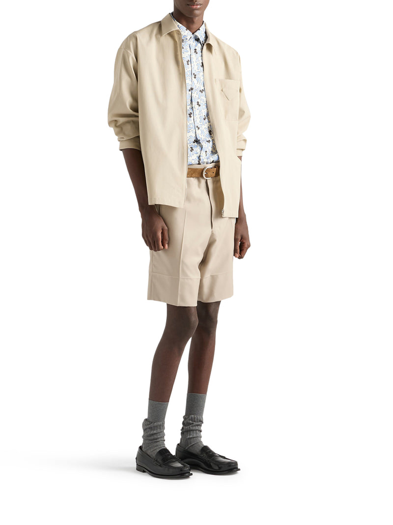 COTTON OVERSHIRT WITH ZIP