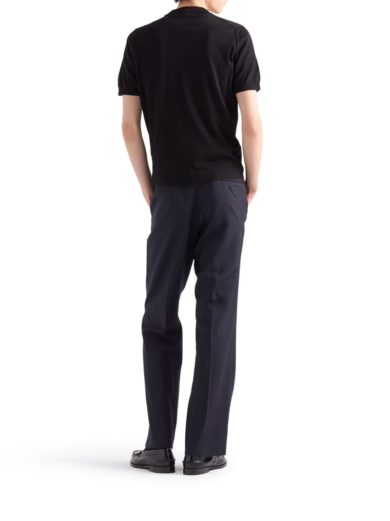 CREW NECK COTTON SWEATER