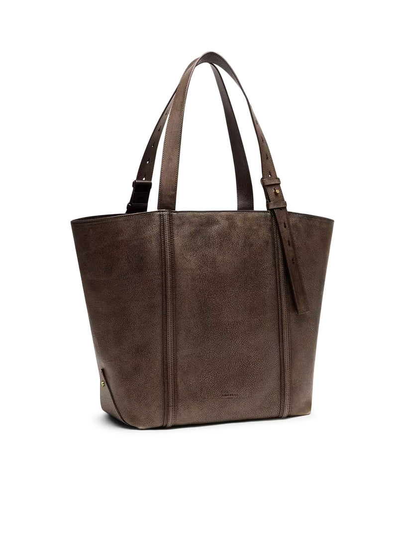 24/7 EAST WEST BAG IN DISTRESSED LEATHER