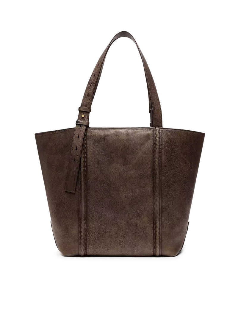 24/7 EAST WEST BAG IN DISTRESSED LEATHER