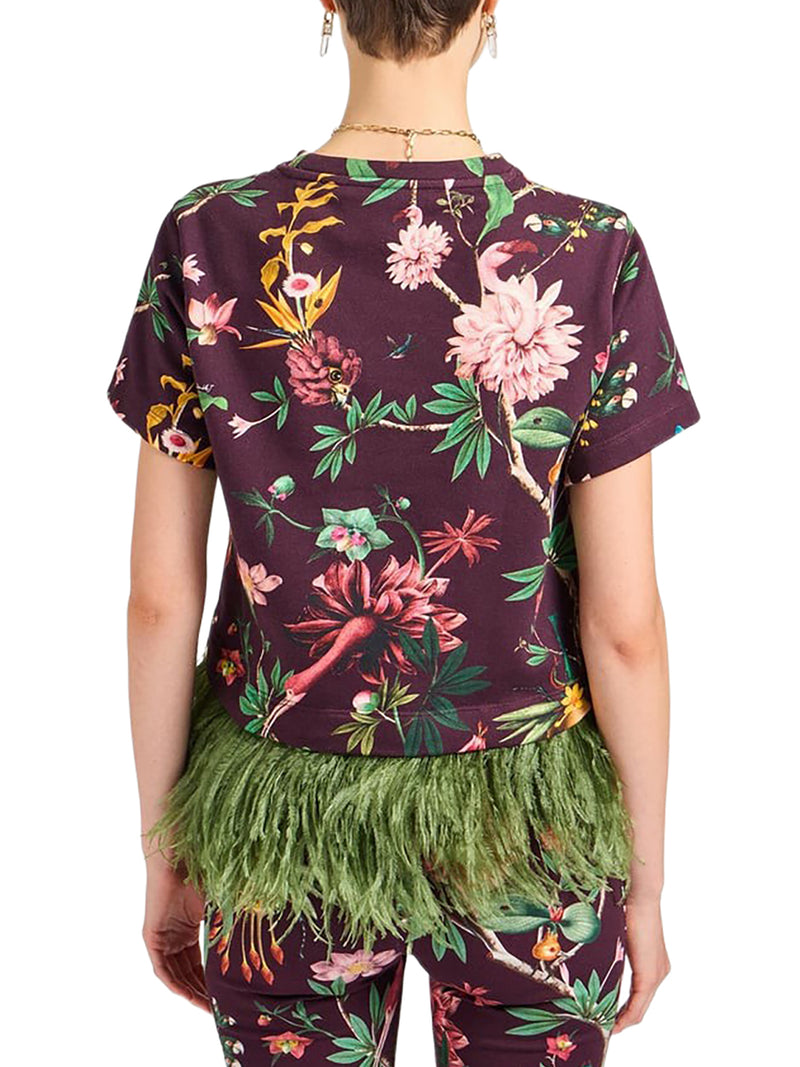 LA SCALA OSTRICH FEATHER T-SHIRT