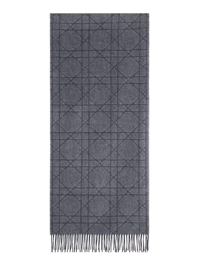 CANNAGE SCARF IN CASHMERE AND WOOL