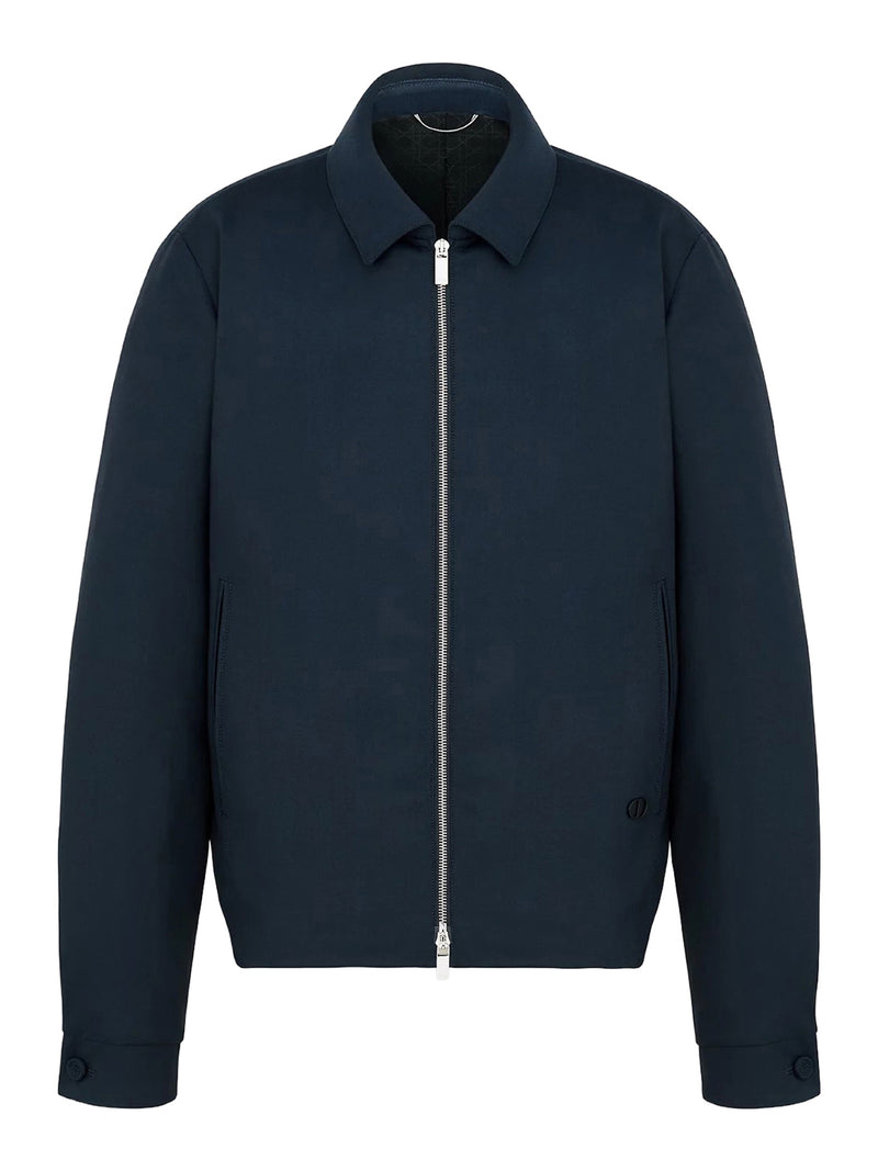 ZIP-UP JACKET IN VIRGIN WOOL BLEND