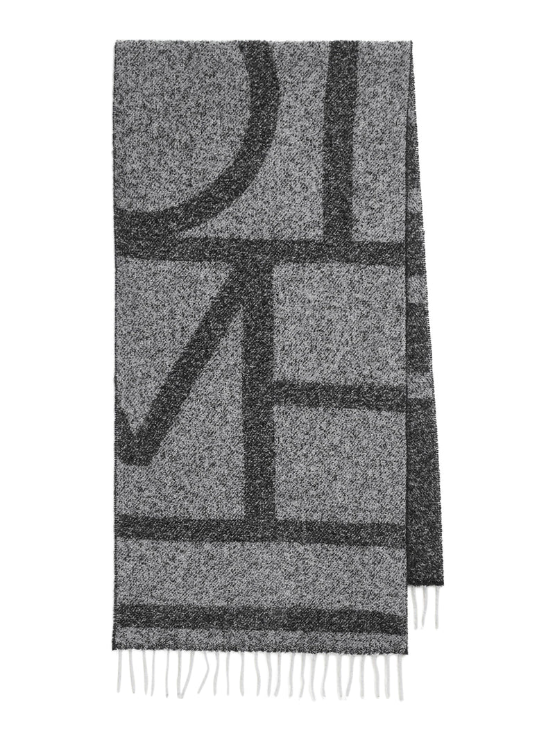 JACQUARD SCARF WITH MONOGRAM