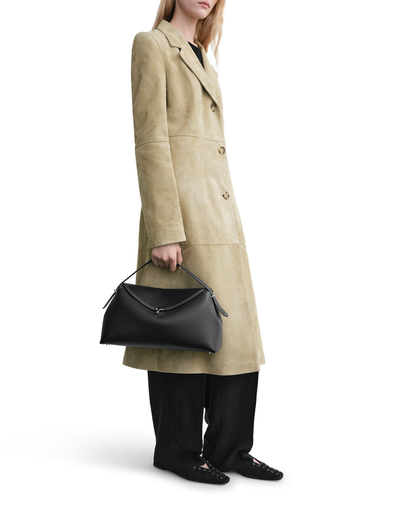 T-LOCK BAG IN EMBOSSED LEATHER