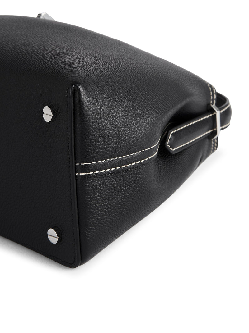 T-LOCK BAG IN EMBOSSED LEATHER