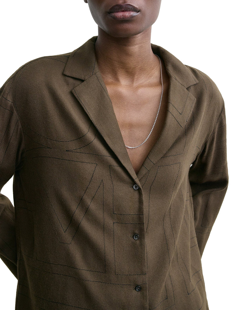 MONOGRAM FLANNEL SHIRT