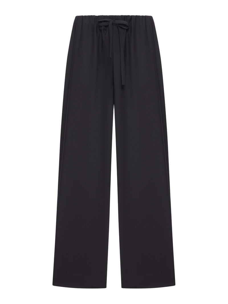 WOOL TROUSERS WITH DRAWSTRING