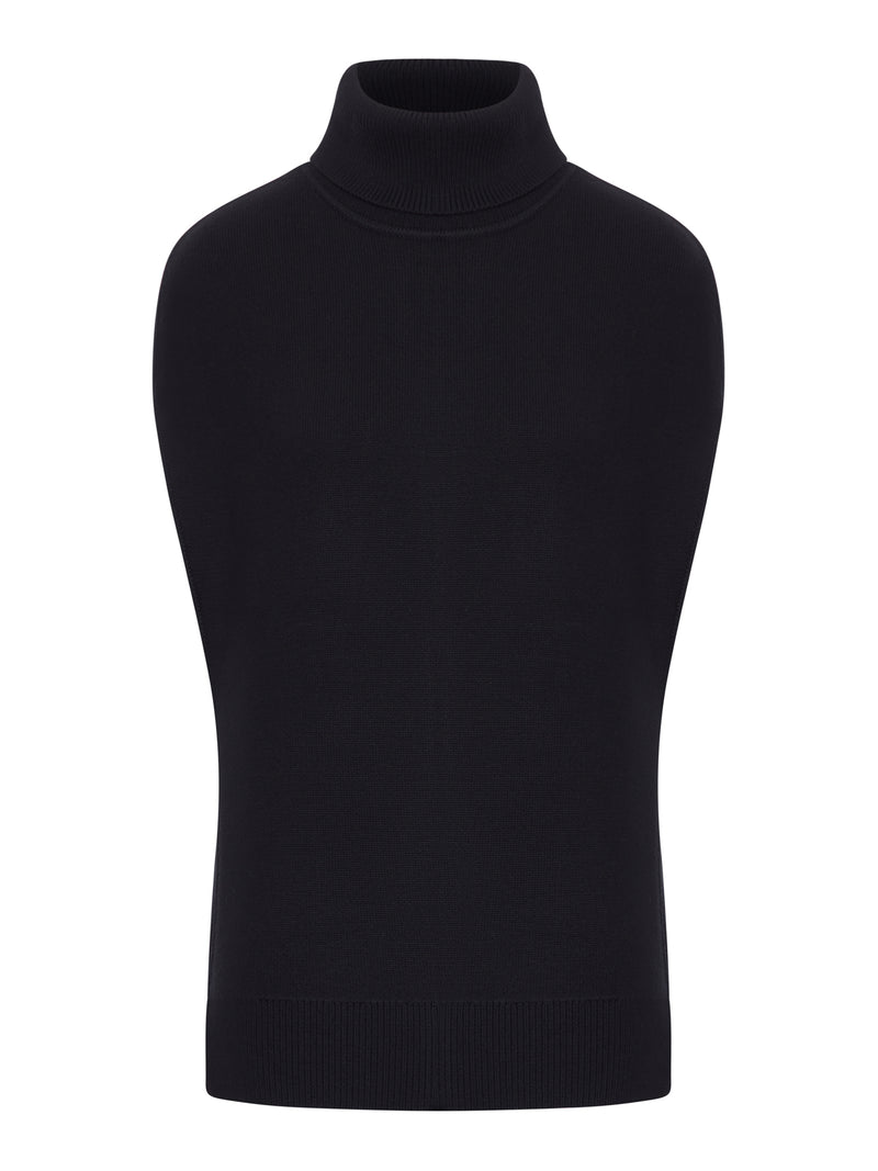 DOUBLE-KNIT WOOL VEST
