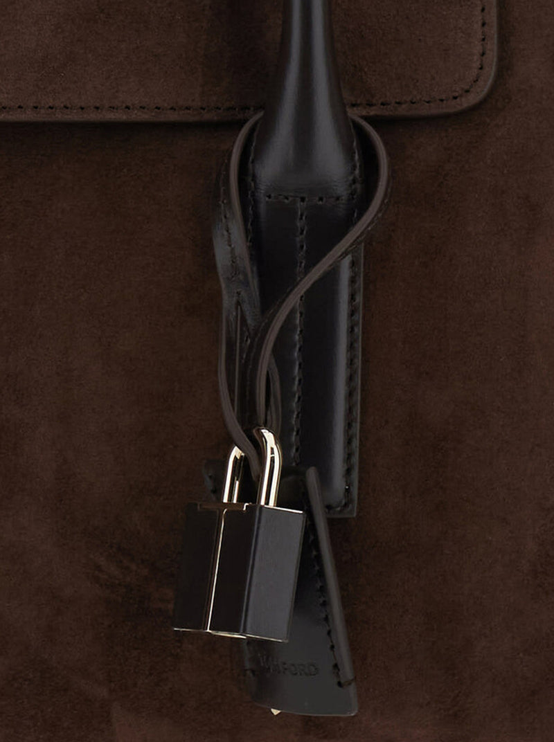 LARGE ECLIPSE SUEDE BAG