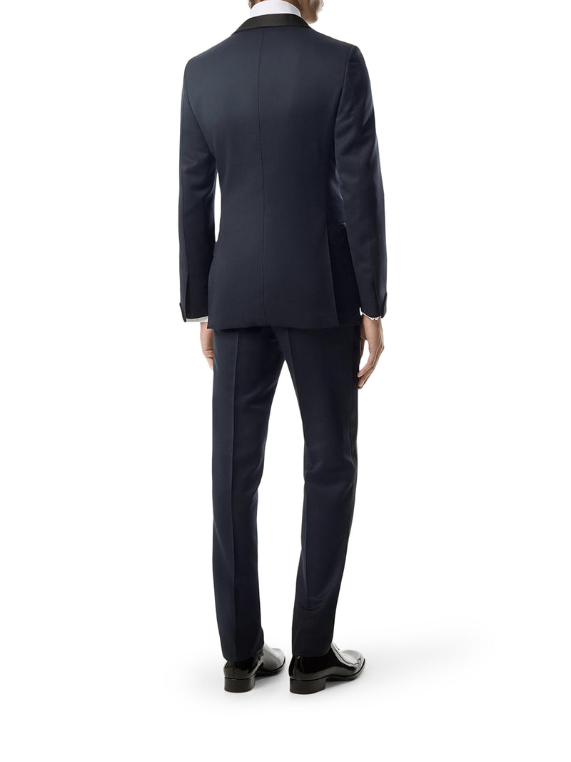 O`CONNOR WOOL AND SILK TWILL EVENING DRESS