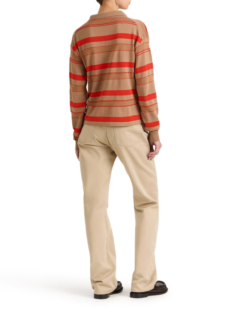 STRIPED RUGBY POLO