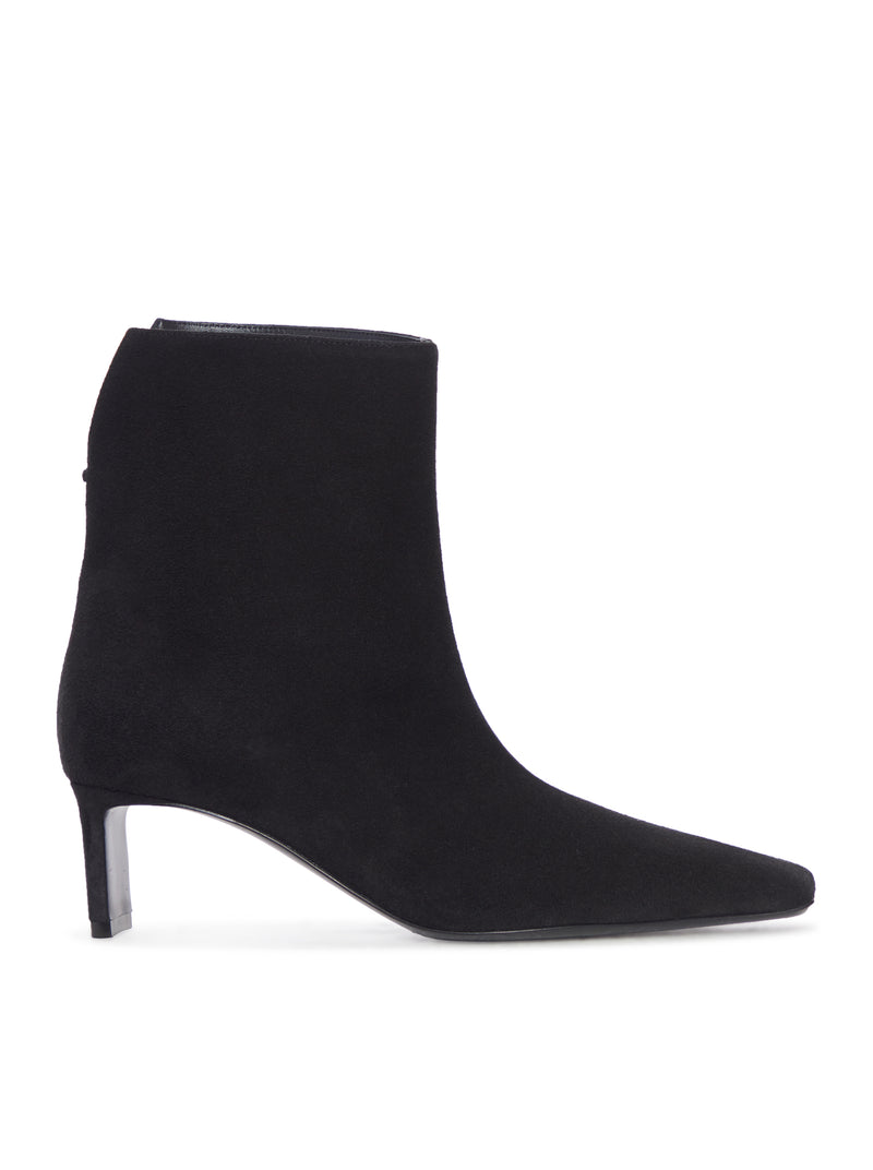 BLACK SUEDE ANKLE BOOTS