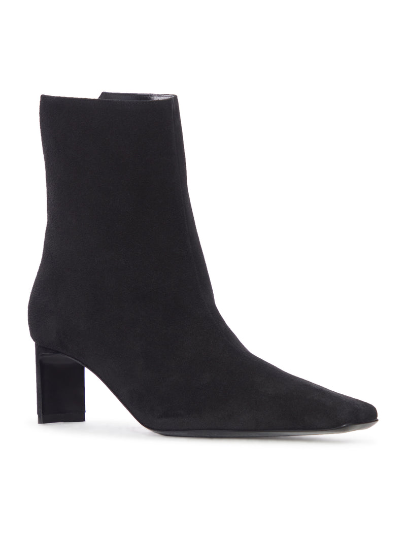 BLACK SUEDE ANKLE BOOTS