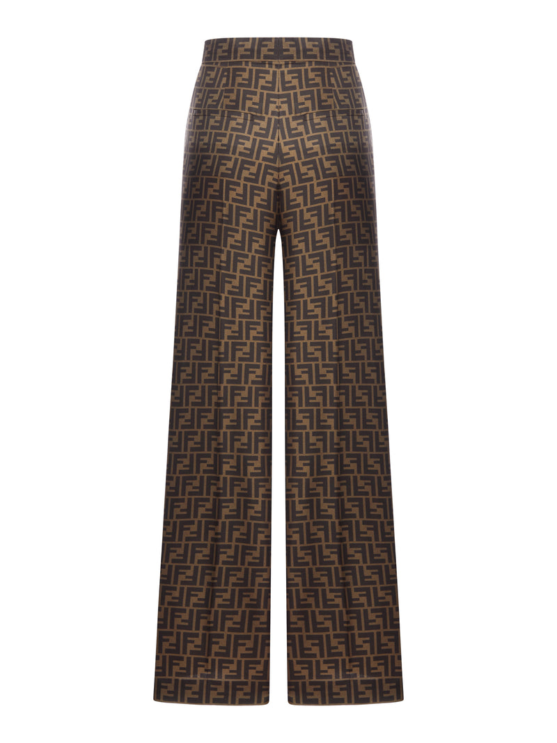 BROWN FF TWILL TROUSERS