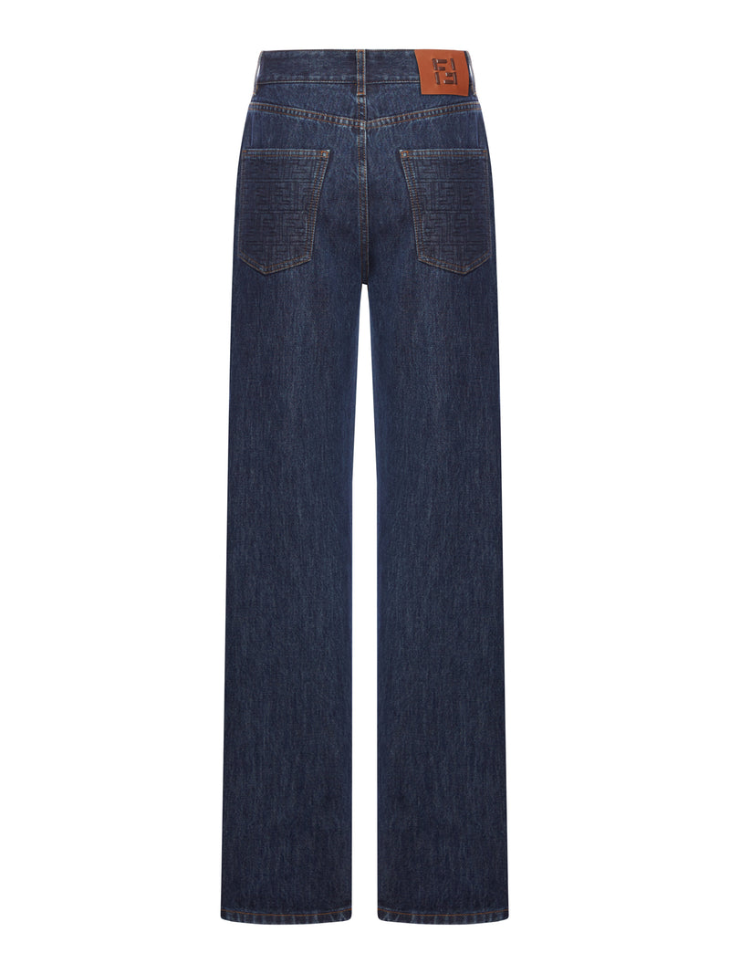 LONG DARK BLUE DENIM JEANS