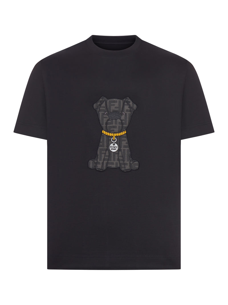 BLACK COTTON T-SHIRT