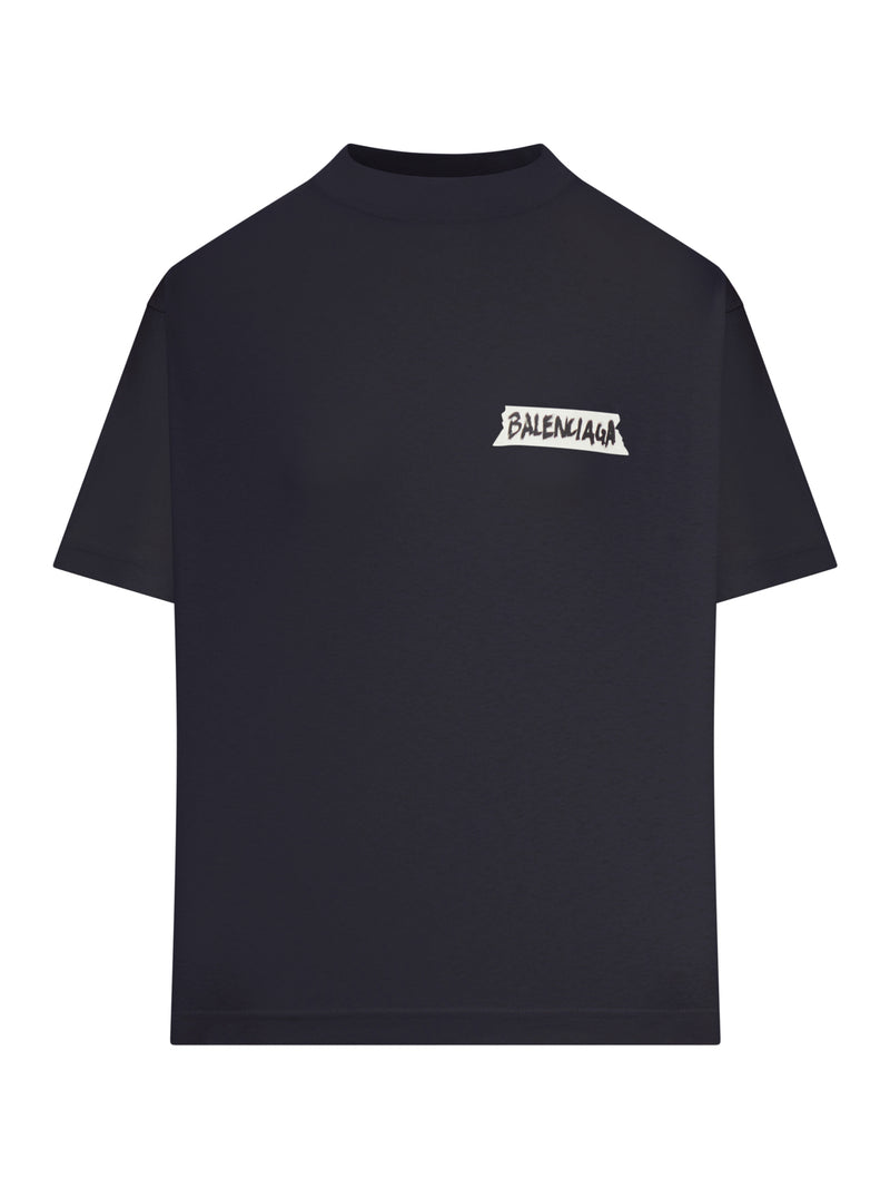 WOMEN`S MEDIUM FIT MASKING TAPE T-SHIRT