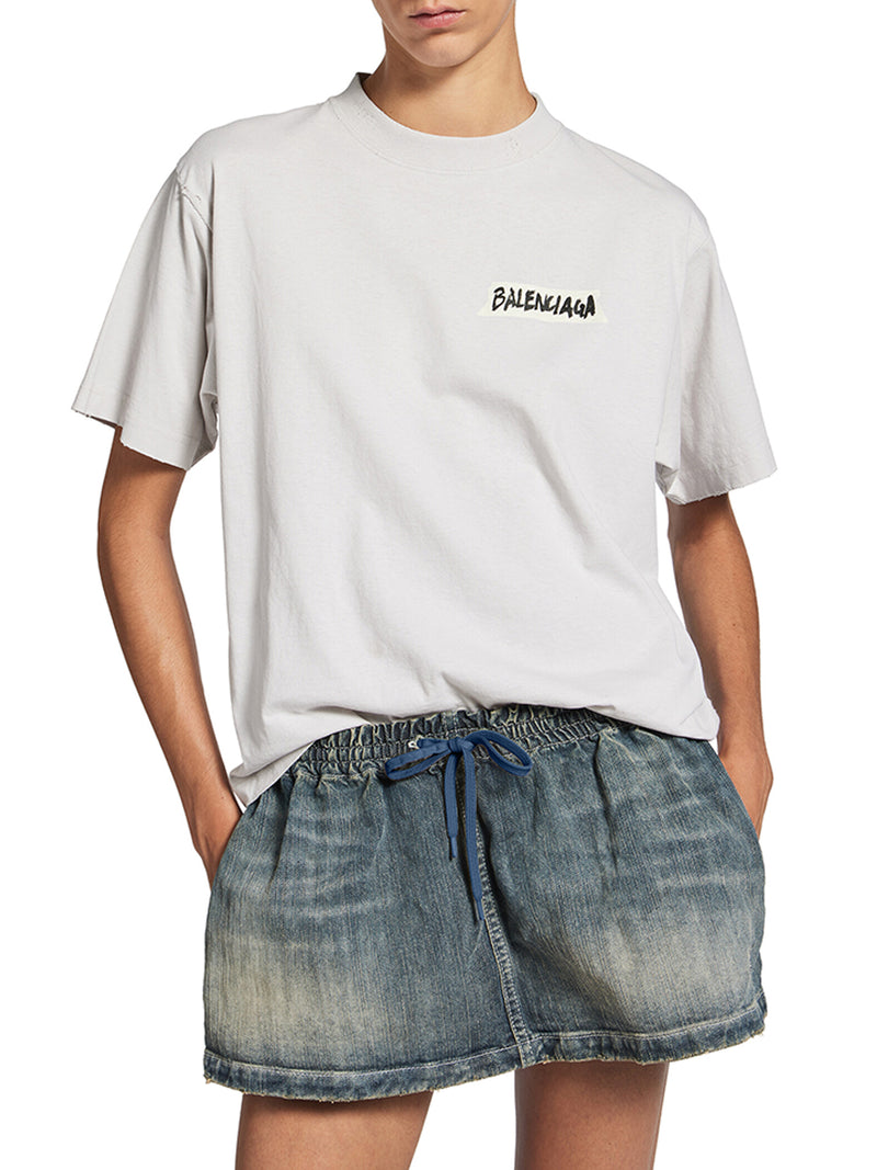 WOMEN`S MEDIUM FIT MASKING TAPE T-SHIRT