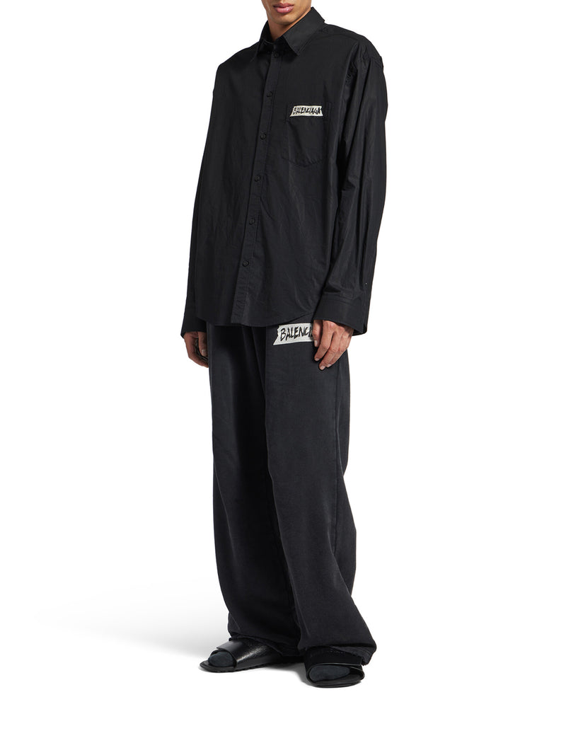 MEN`S LARGE FIT LONG-SLEEVED MASKING TAPE SHIRT