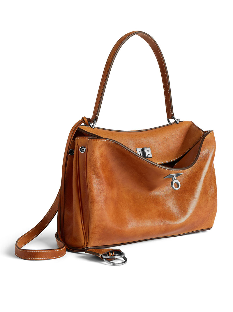 RODEO SMALL VEGETABLE TANNED LAMBSKIN BAG