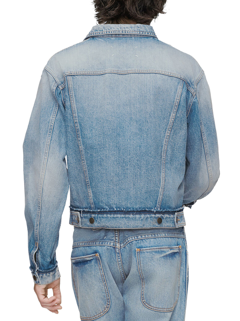COTTON DENIM CABAN