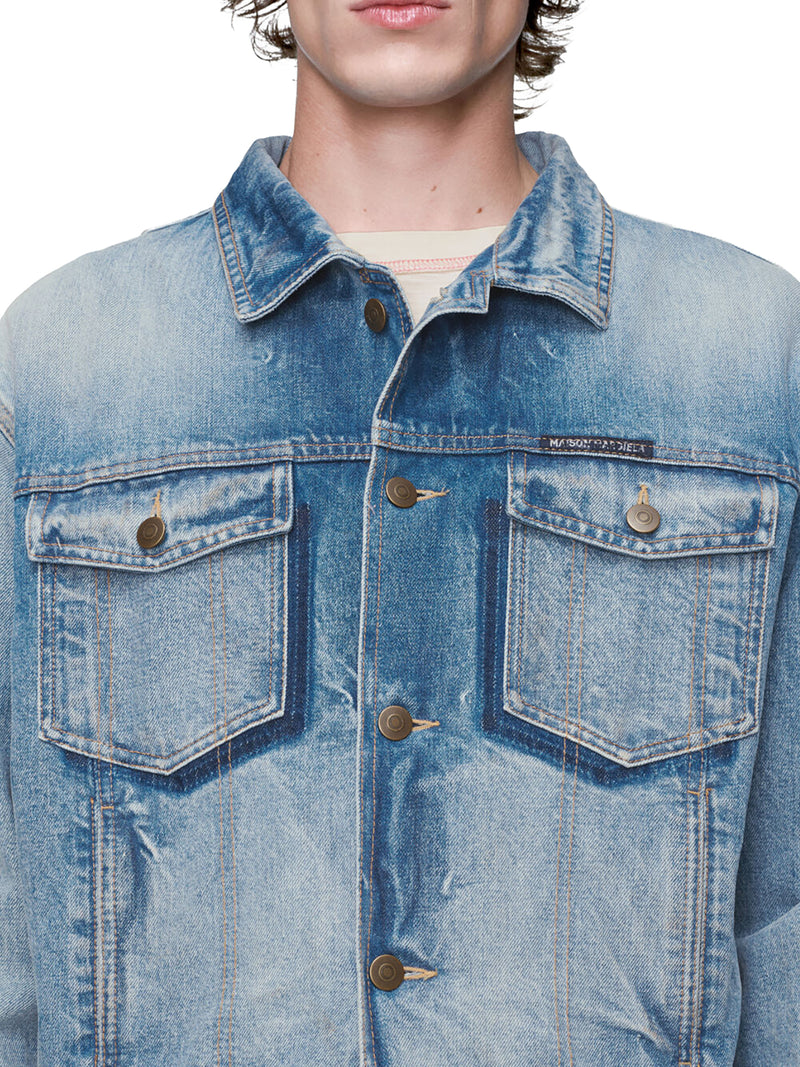 COTTON DENIM CABAN
