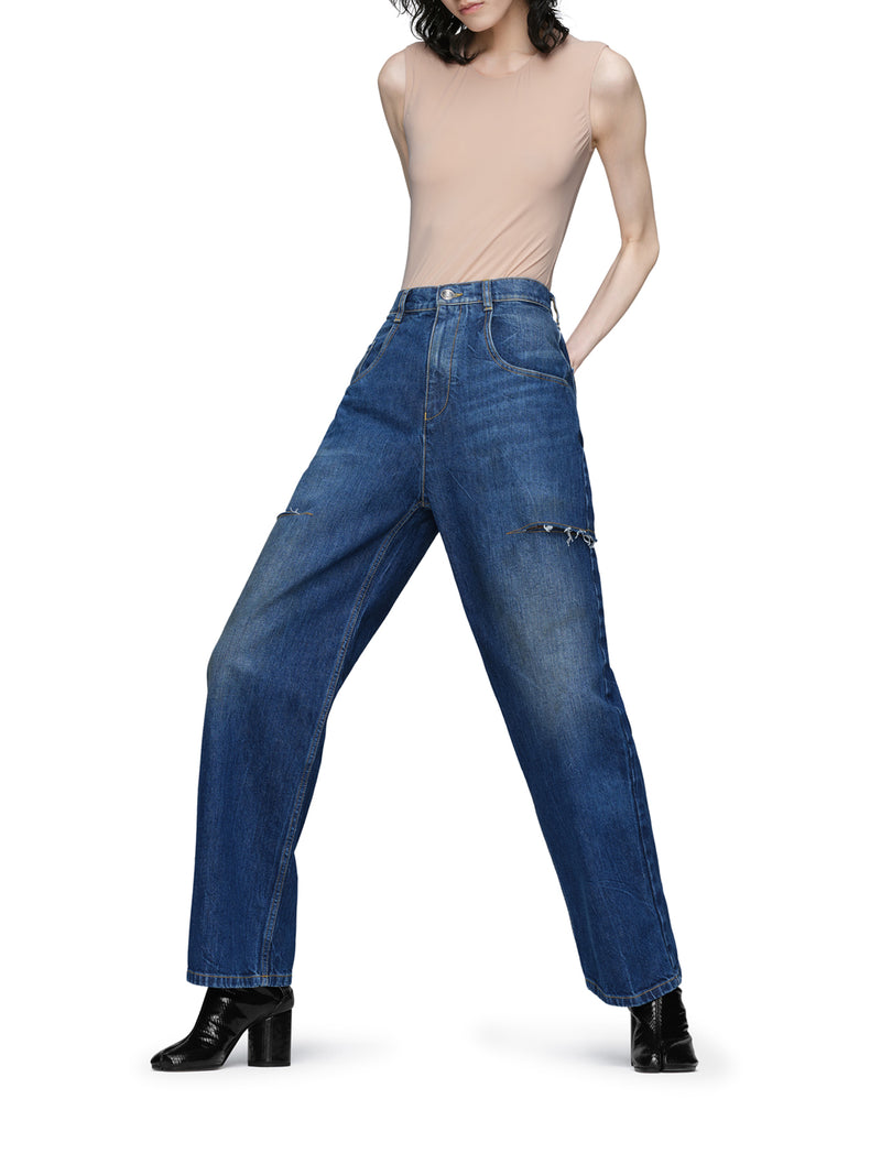 SLEEVELESS BODYSUIT IN TECHNICAL JERSEY