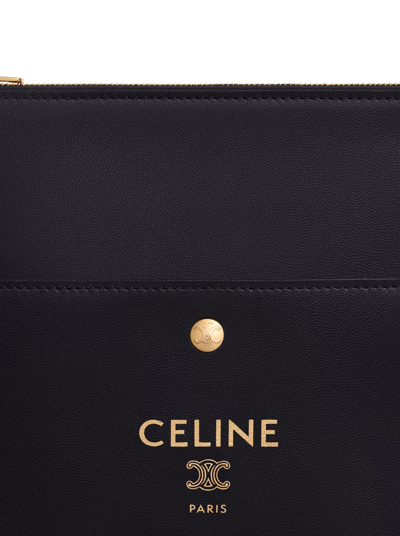 SHARP SMOOTH LAMBSKIN CLUTCH