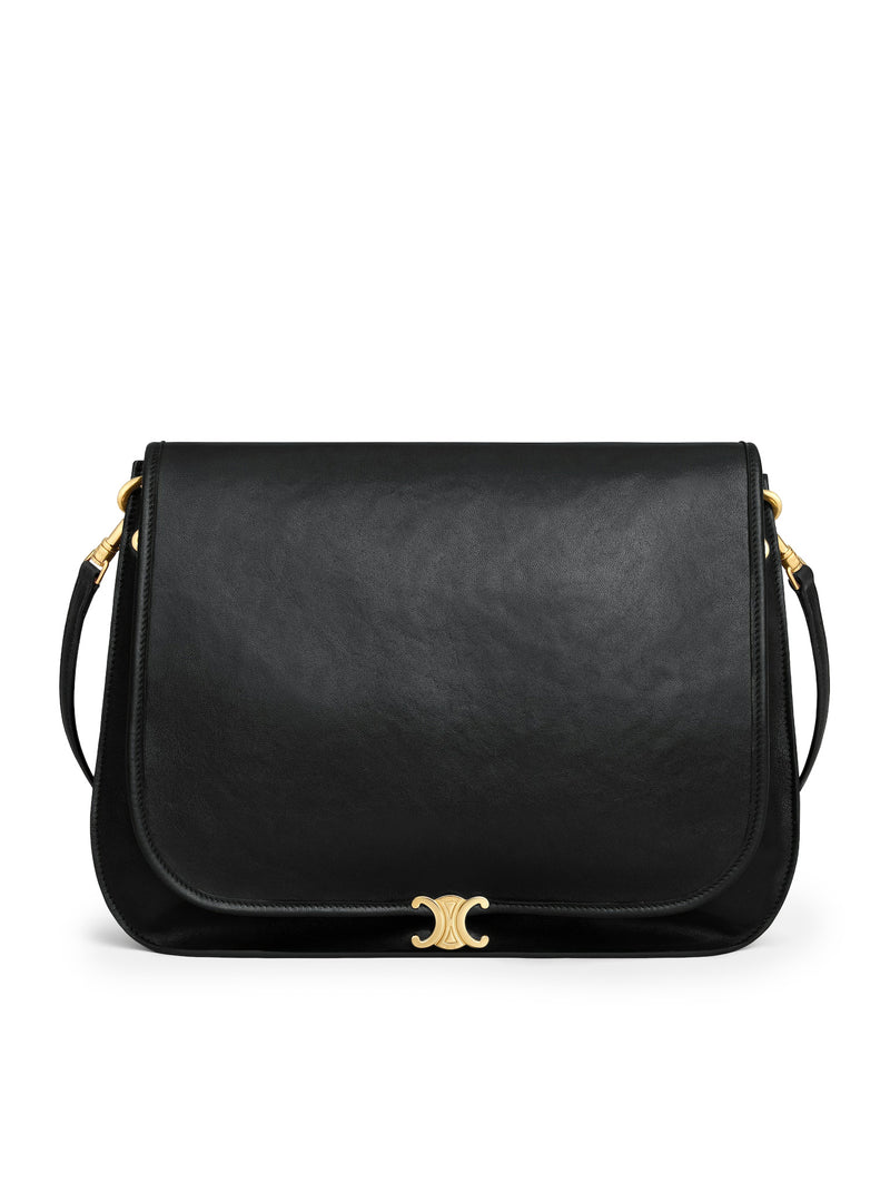 TRIOMPHE SOFT SADDLEBAG IN SOFT POLISHED CALFSKIN