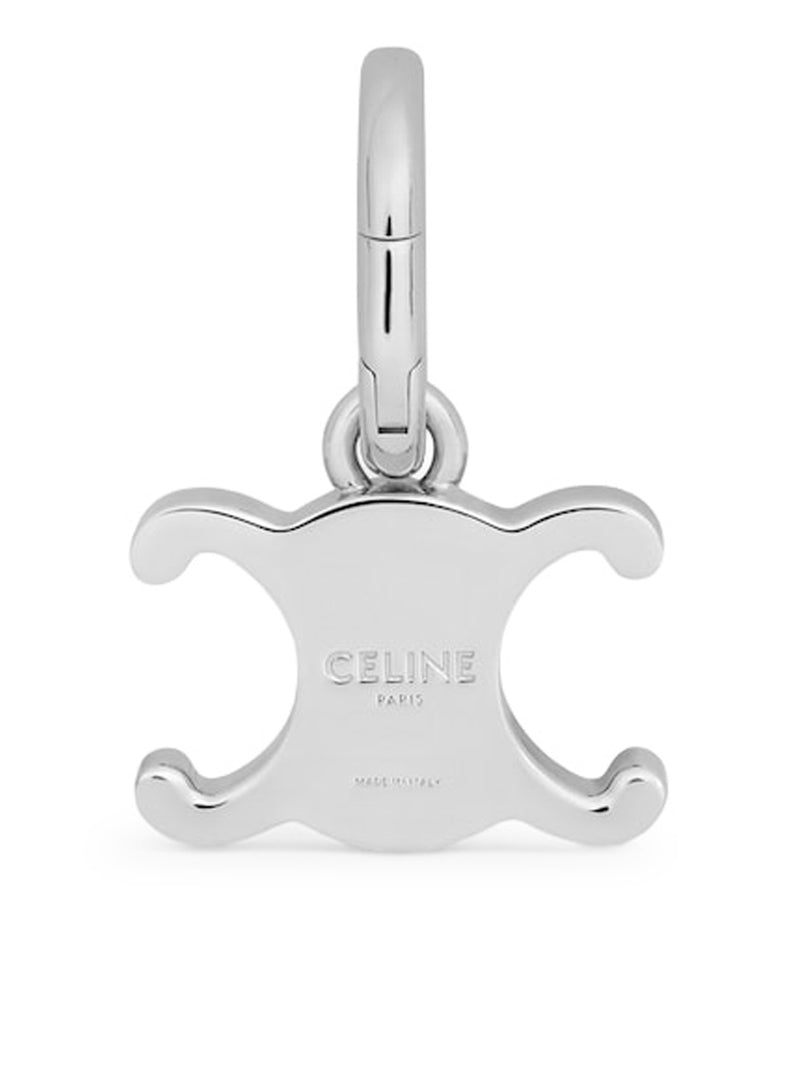 TRIOMPHE CELINE CHARMS IN RHODIUM-PLATED BRASS