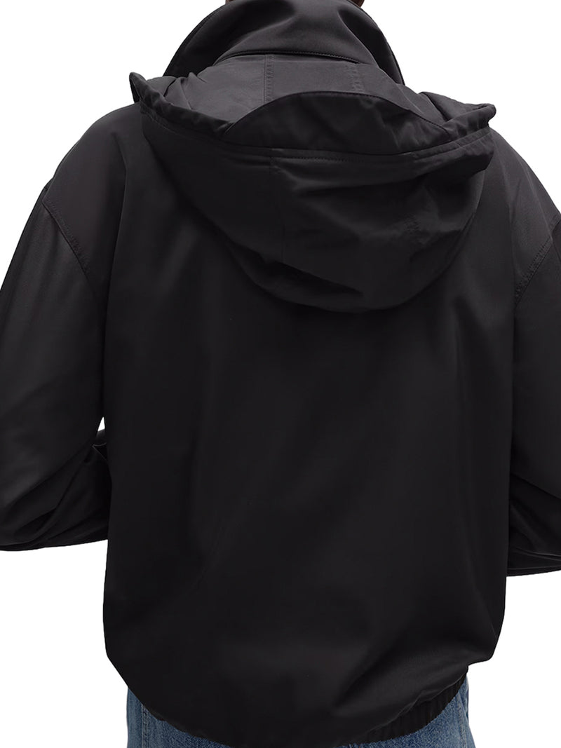 NYLON TWILL WIND JACKET