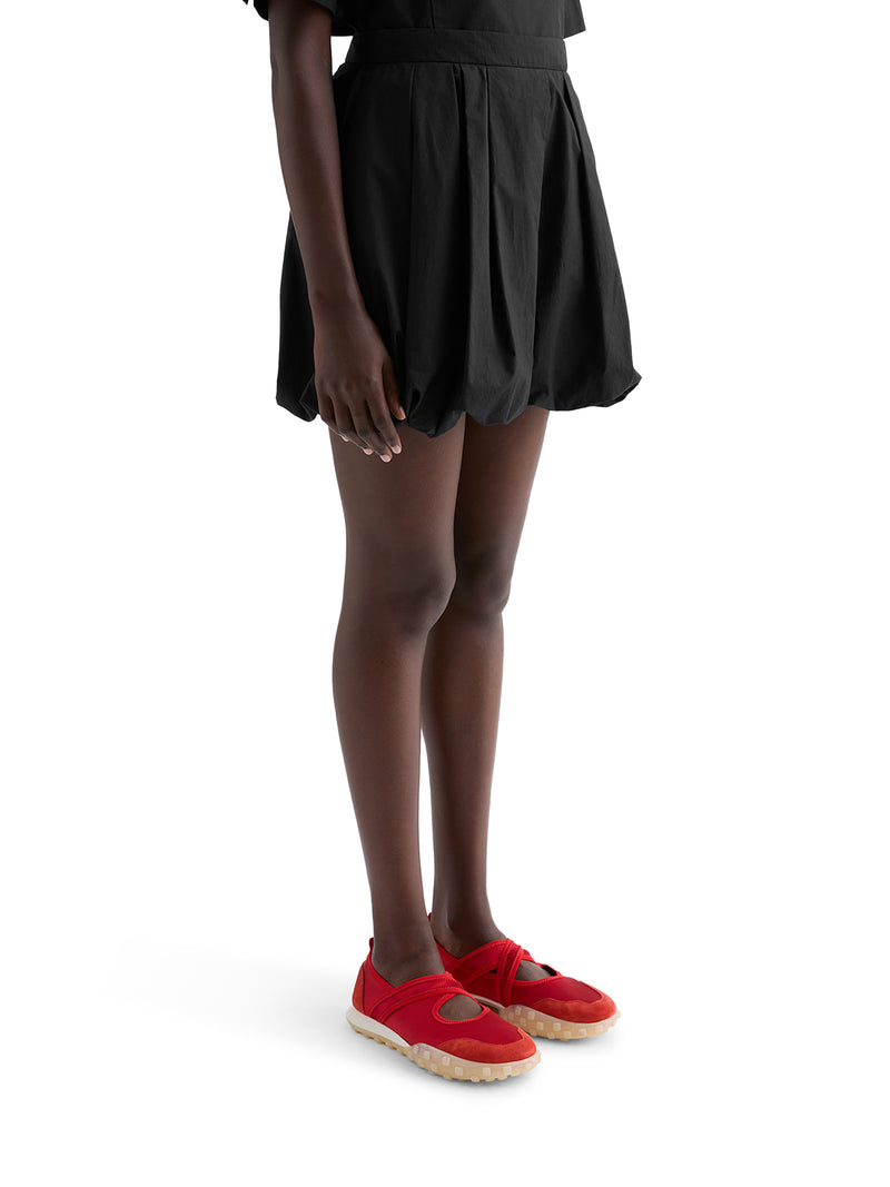 COTTON POPLIN BALLOON SHORTS